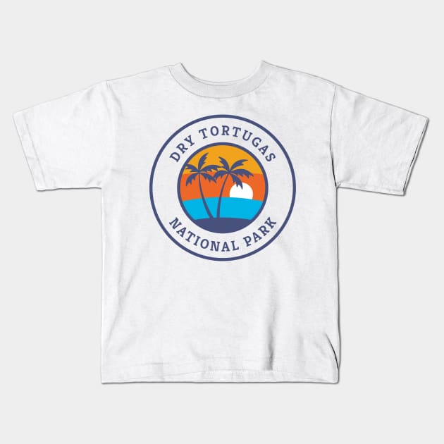 Dry Tortugas National Park Retro Kids T-Shirt by roamfree